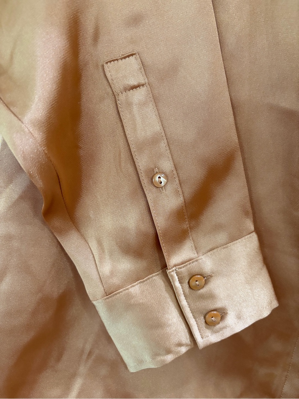 Express Portofino | Super Soft Button-Front Blouse in Rust - Picture 3 of 8